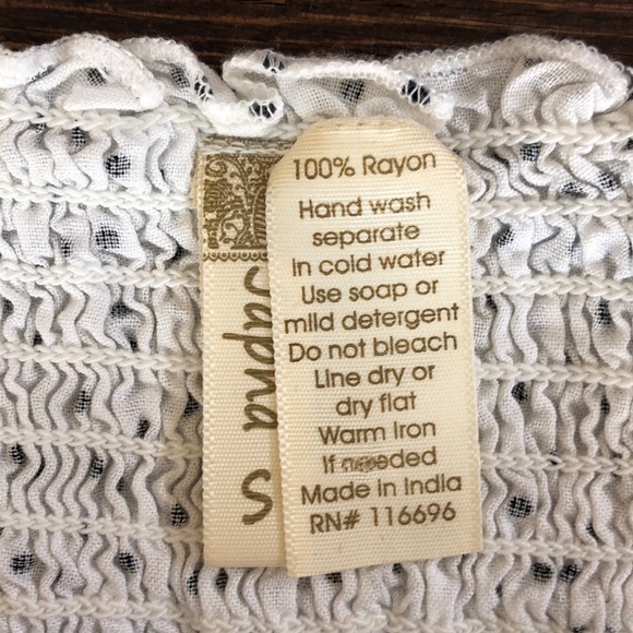 Organic polka dotted white and black blouse! - Picture 2 of 2